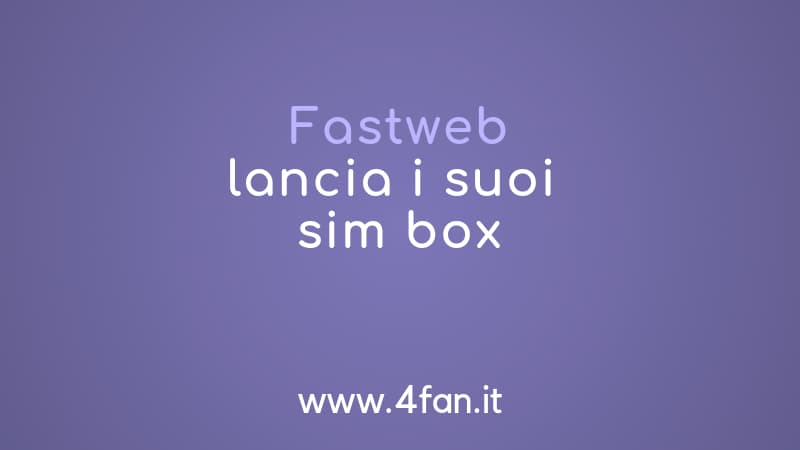 Simbox Fastweb