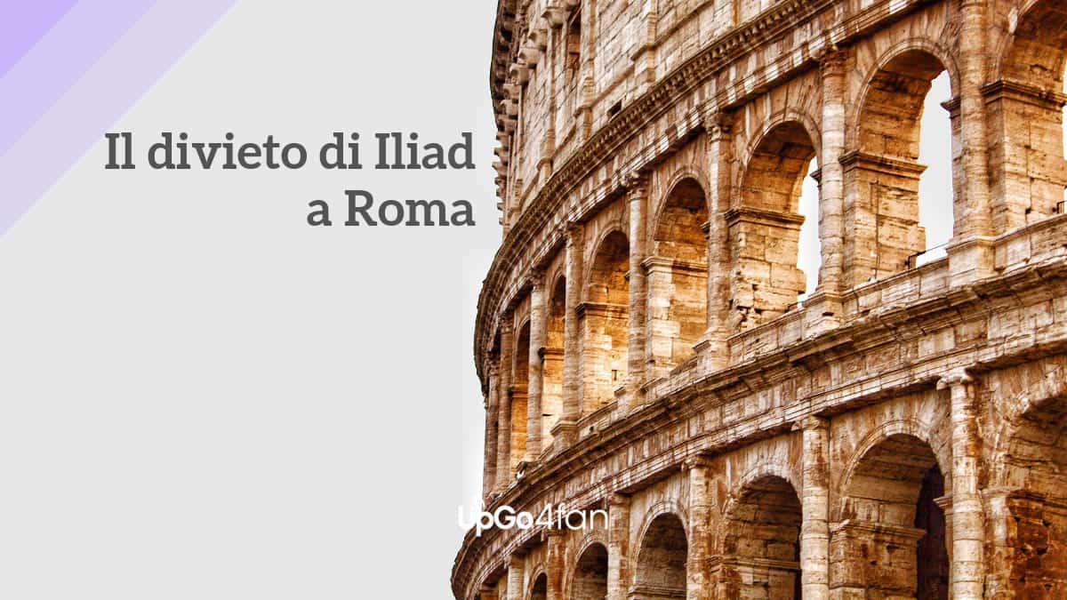 Divieto di Iliad a Roma