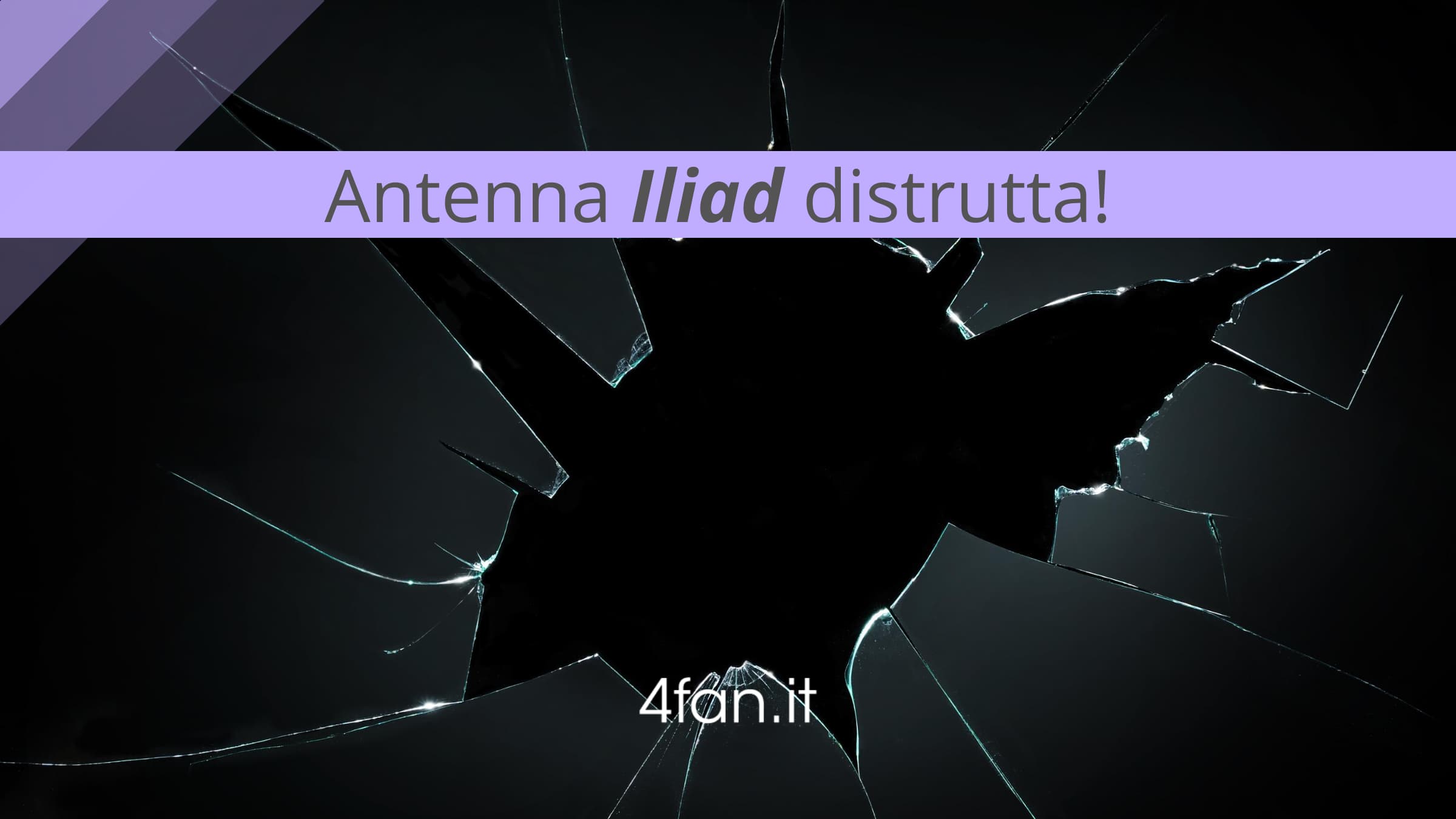 Antenna Iliad distrutta