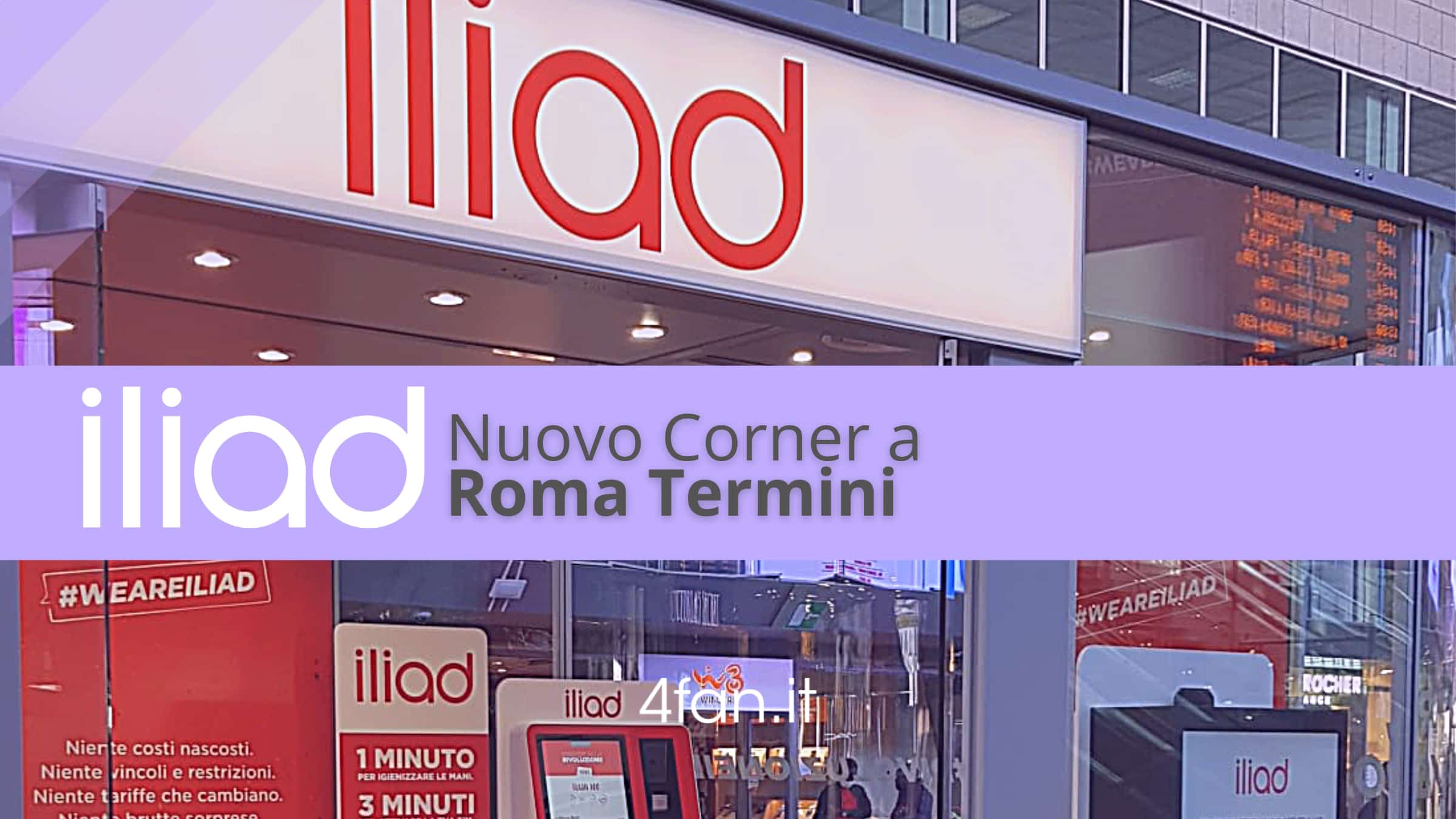 Iliad nuovo negozio Roma Termini