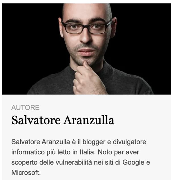 Salvatore Aranzulla, foto e breve bio